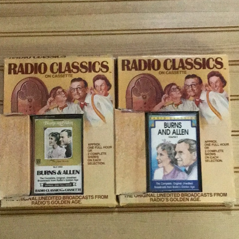 Radio Classics On Cassette Burns & Allen Radios Golden Age Broadcasts Set of 2